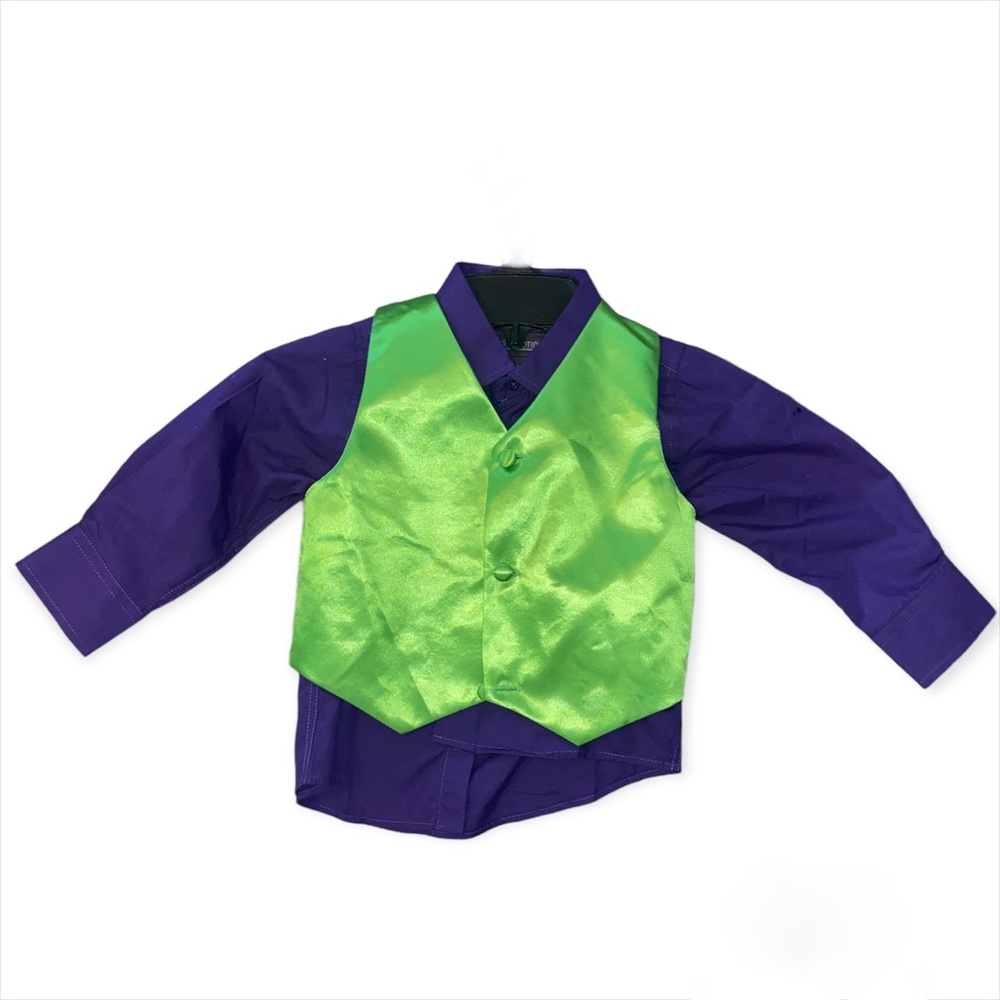 3T KID DIY JOKER HALLOWEEN COSTUME NWT